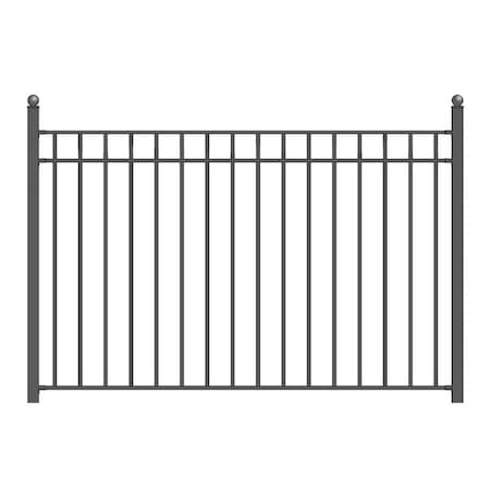 Tepee Supplies 8 x 5 ft. Madrid Style Iron Wrought Steel Fence TE2190250